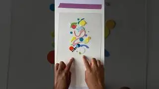 Glass Paint Press Painting