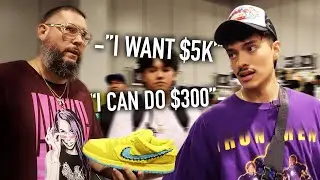 Low Balling Civilians At The Biggest Shoe Event In The World | LA SneakerCon