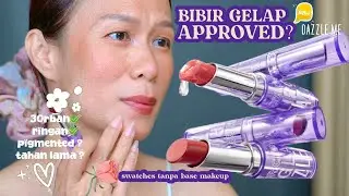 LIPSTICK DAZZLE ME REVIEW COLOR-CHROME LIP GLAZE-TINTED BALM DI BIBIR GELAP | GLOWLICIOUS ME
