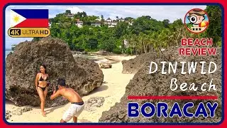 Diniwid Beach Boracay 🇵🇭 (Peaceful beach - 10min away from Station 1!) 4k Beach Walk / Walking Tour