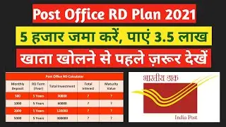 Post Office RD Plan 2021 || Detailed Video || Post Office Recurring Deposit Scheme 2021