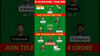 MI vs RCB Dream11 Prediction | MI vs RCB IPL Dream11 Team Prediction | RCB vs MI Dream11 Prediction