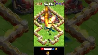 4 Roaster Vs Giant, Dragon, Pekka, Balloon #coc #shorts #gaming