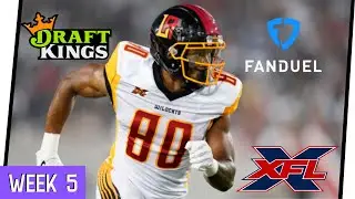 XFL DraftKings and FanDuel Picks Week 5 | XFL DAILY FANTASY DFS