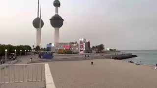 Beautiful sunset in Kuwait 🇰🇼📍Kuwait towers kuwait beach2 | kashef rana