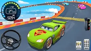 Dinoco Lightning McQueen Stunt Simulator - Crazy Street Stock Car Racing - Android GamePlay