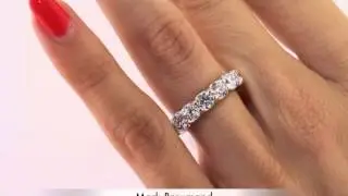 5.00ct Round Brilliant Cut Eternity Band-Mark Broumand