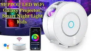 SUPPOU LED WiFi Galaxy Projector, Smart Night Light Kids Adu