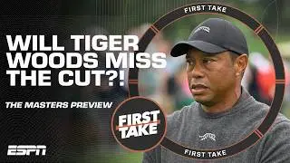 Tiger Woods will MISS THE CUT (-125) at The Masters?! Jon Rahm over Rory McIlroy? ⛳ | First Take