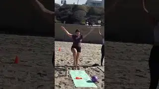 Be the Best Version of Yourself | Barre Warm-Up on the Beach | March &bull; Toe Ball Heel &bull; Arm Flow ☀️🌊