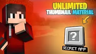 🤫 Secret App For Minecraft Thumbnail Materials!  🌟 ( Don't Miss!! )
