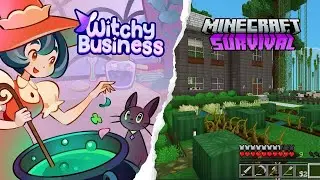 Cozy Game Day! Trying Witchy Business + Working My Minecraft Forever Save!