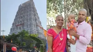 @shyamkuttyvlogs #முதல் மொட்டை👩‍🦲#காதணி விழா#குல தெய்வ கோவில்#காளஹஸ்தி# 🙏😍