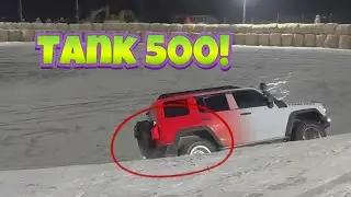 Tank 300 truck actually attempts extreme ice escape challenge 