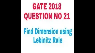 Gate MA 2018. Question no 21 Dimension of Range Space