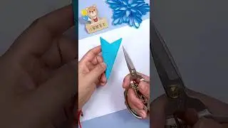 Mesmerizing Paper Snowflake DIY ❄️ | Easy Winter Craft #Shorts