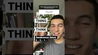 THING vs THINK #bahasainggris #shorts