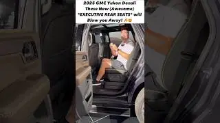 Check out the NEW Executive Seating in the 2025 GMC Yukon Denali Ultimate!