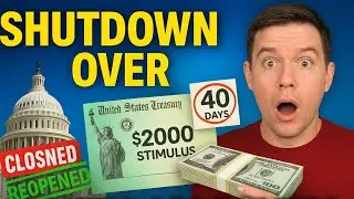 Government Shutdown Finally Over After 40 Days! $2000 Stimulus Checks Approved for Americans! 💸🇺🇸