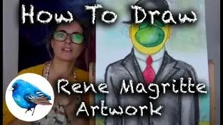 Learn how to draw A RENE MAGRITTE INSPIRED ARTWORK: STEP BY STEP GUIDE! (Age 5 +)