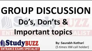 Group Discussion- How to speak and Important topics for MBA!