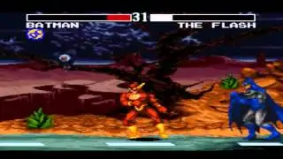 Justice League: Task Force SNES 1080P HD Playthrough - BATMAN VS FLASH