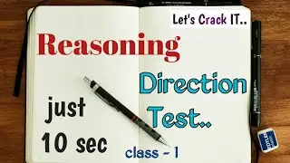 Direction Test (class - 1) || Reasoning || Direction Sense Test || 2020