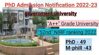 latest PhD Admission Notification 2022-23/ government university/ MKU/ #phdadmission2022 #phd