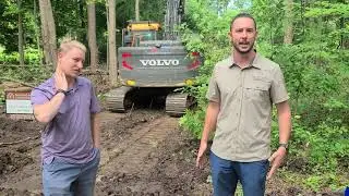 Clearing a wooded lot for our new Dream Home