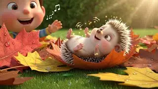 Oops! Baby Hedgehog Rolled into the Leaves | Funny Toddler Song | Kids Rhymes