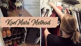 CLOSET TRANSFORMATION || KonMari METHOD || CLEANING MOTIVATION