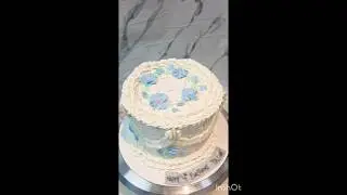 aesthetic cake / how to make flowers cake / how to make flowers on cake #flowercake #aestheticcake