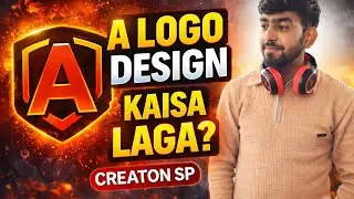 How to Creat Logo Design in Illustrator !! Illustrator me logo #Youtubetips #creater #creaton sp