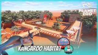 Planet Zoo: Kangaroo Viewing Pods - Outback Island | habitat speed build/ tutorial
