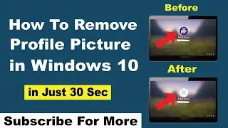 How to Remove Profile Picture in Windows 10 | Windows Lock Screen se Photo Kaise Hataye #tech