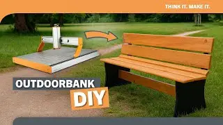 Stylische Outdoor-Bank selbst gebaut | CNC-Fräsen mit der STEPCRAFT M.1000