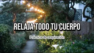 RELAJA TODO TU CUERPO - Respiración y meditación guiada - 10 minutos