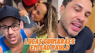 Lucas Guimarães é recebido pelos fãs no aeroporto de São Paulo
