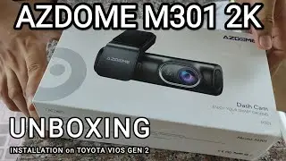 AZDOME Dash Cam M301 unboxing and installation