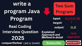 Вопрос для собеседования по программированию на Java: Объяснение задачи с двумя суммами на Java |...