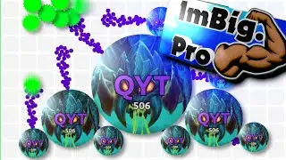 Imbig.Pro 💪 (Game like Agar.io) Farming Noobs on Virusfarm