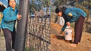 The hope of having a small vegetable garden motivates the mother to work hard every day.