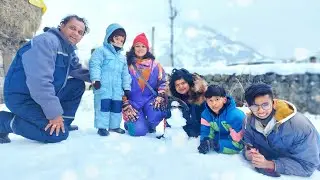Manali Trip Part 2 | Solang Valley @manali | Live Snowfall in Manali | Charo tarf barf hi barf