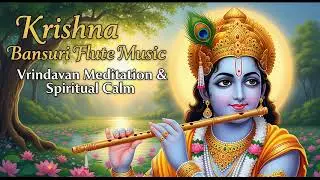 🌿 Krishna Bansuri Flute Music | Vrindavan Meditation & Spiritual Calm