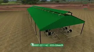 Modern Bitumen Roofing Farm Cattle shed || For Cow And Goats || Cattle Farming