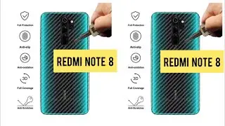 How To install Carbon Sticker Skin For Xiomi Redmi Note 8
