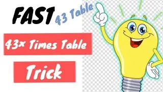 43 table trick|#43tabletrick|#mathstricks|#mathsshortcuts|#maths|#youtubeshorts|#shorts