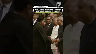 Newly appointed CJI BR Gavai greets PM Modi, LS speaker & other dignitaries at Rashtrapati Bhavan