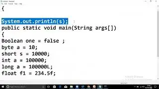 Data Types in Java