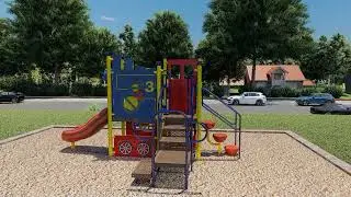 B-30001 Steam Train Ages 2 to 5 Playground - APCPLAY